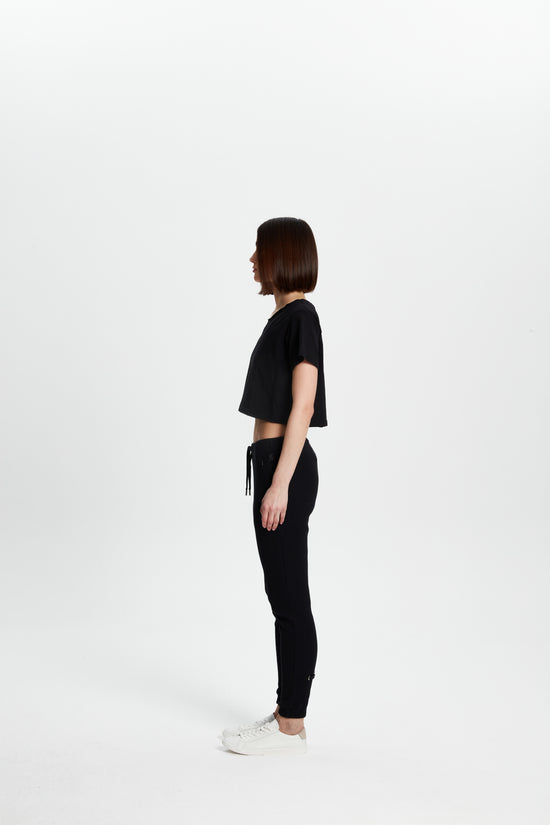 Crop T-shirt - Siyah
