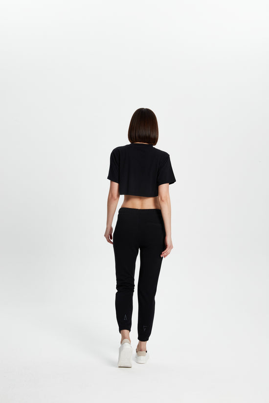 Crop T-shirt- Siyah