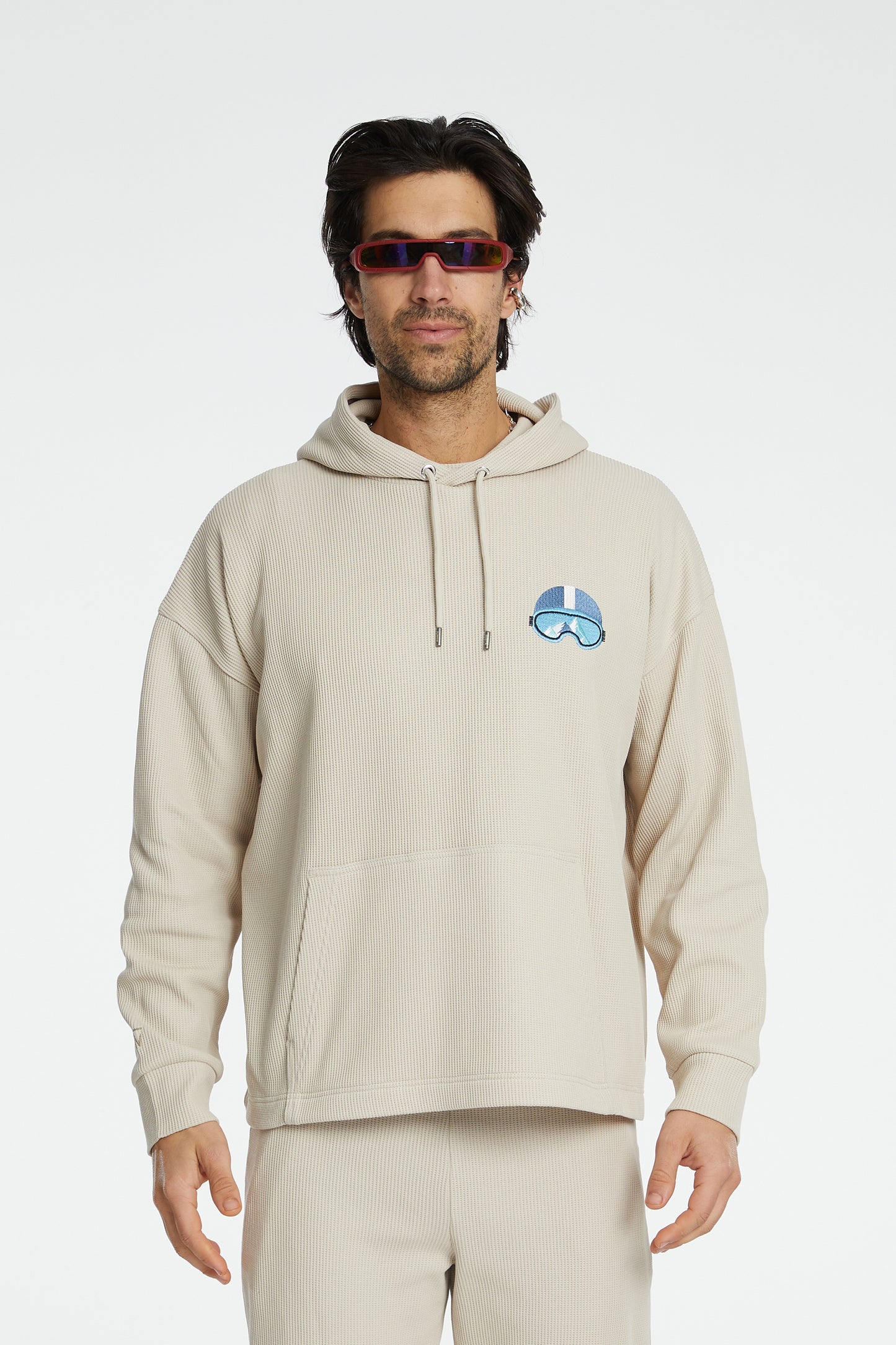 Waffle Hoodie - Warm Beige