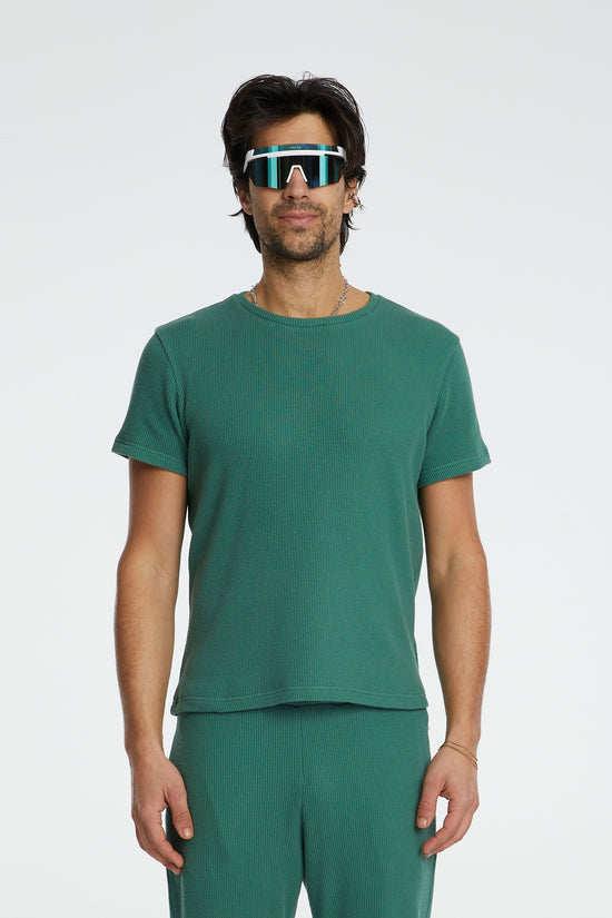 Waffle T-Shirt - Harbour Green