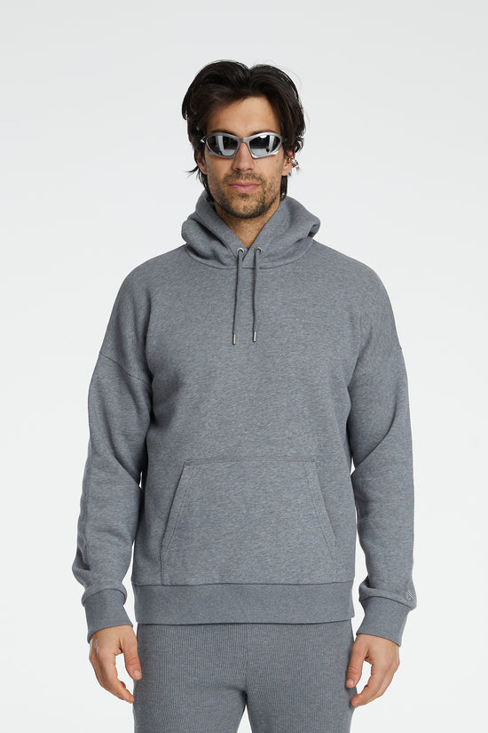Kapüşonlu Sweatshirt - Gri