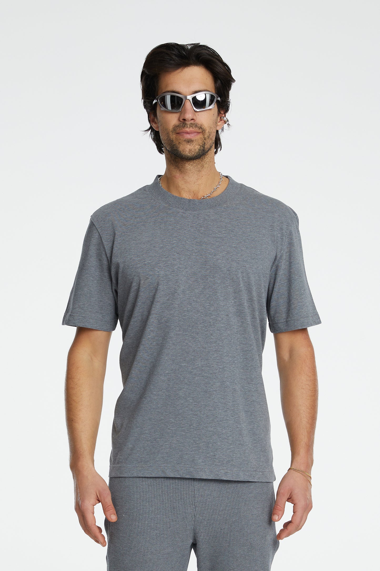 Cotton Basic T-Shirt - Grey