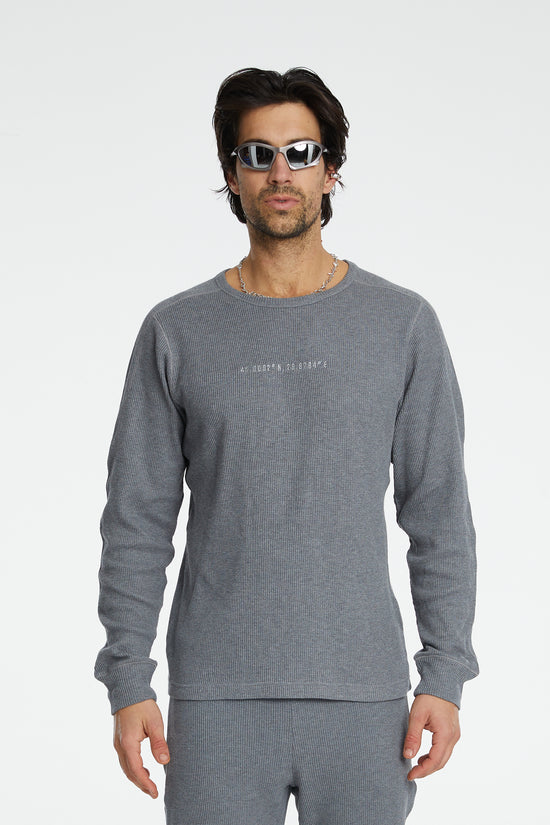 Waffle Sweatshirt - Gri