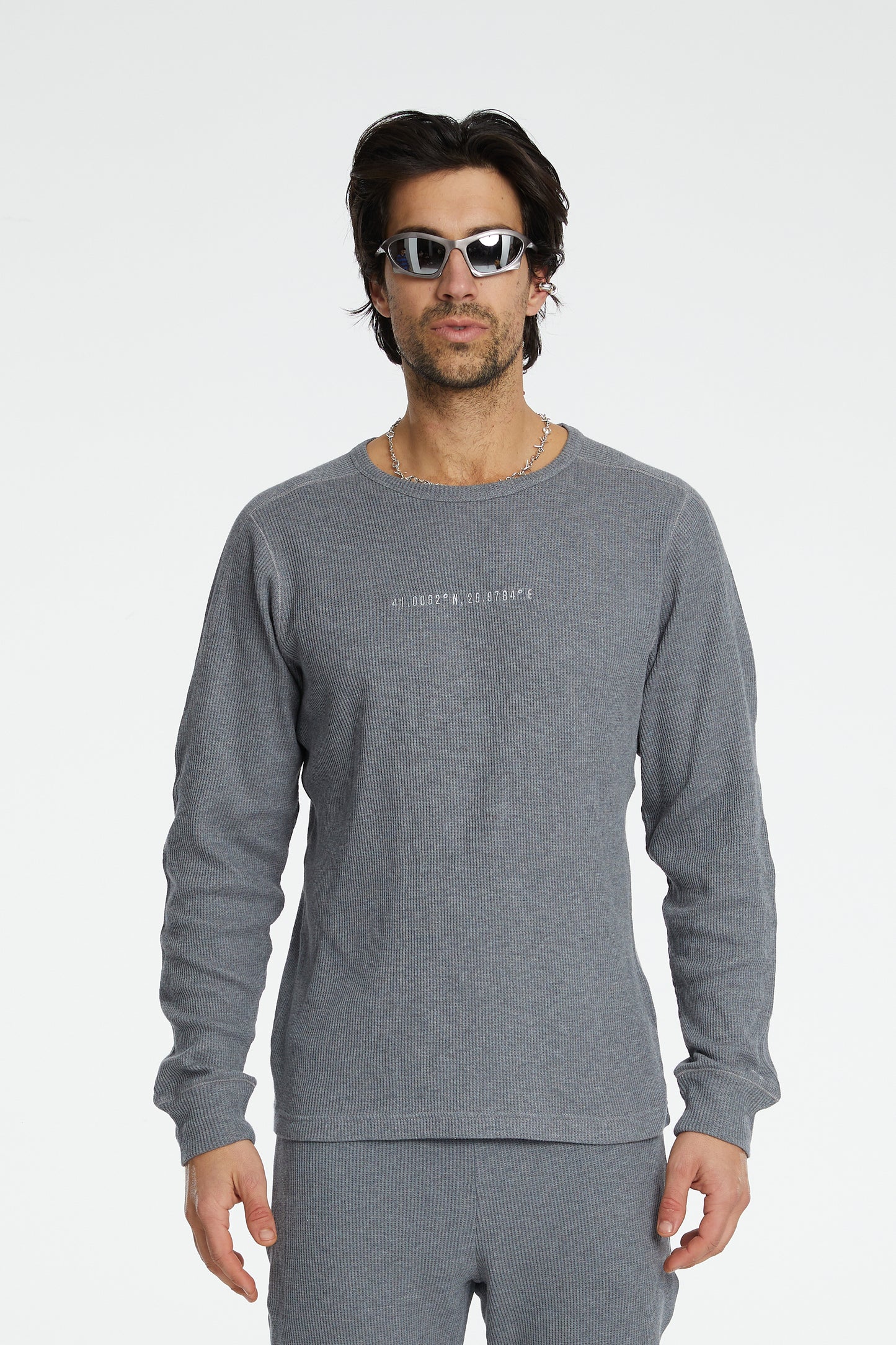 Waffle Sweatshirt - Grey