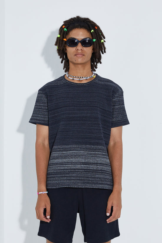 Knit T-shirt - Siyah