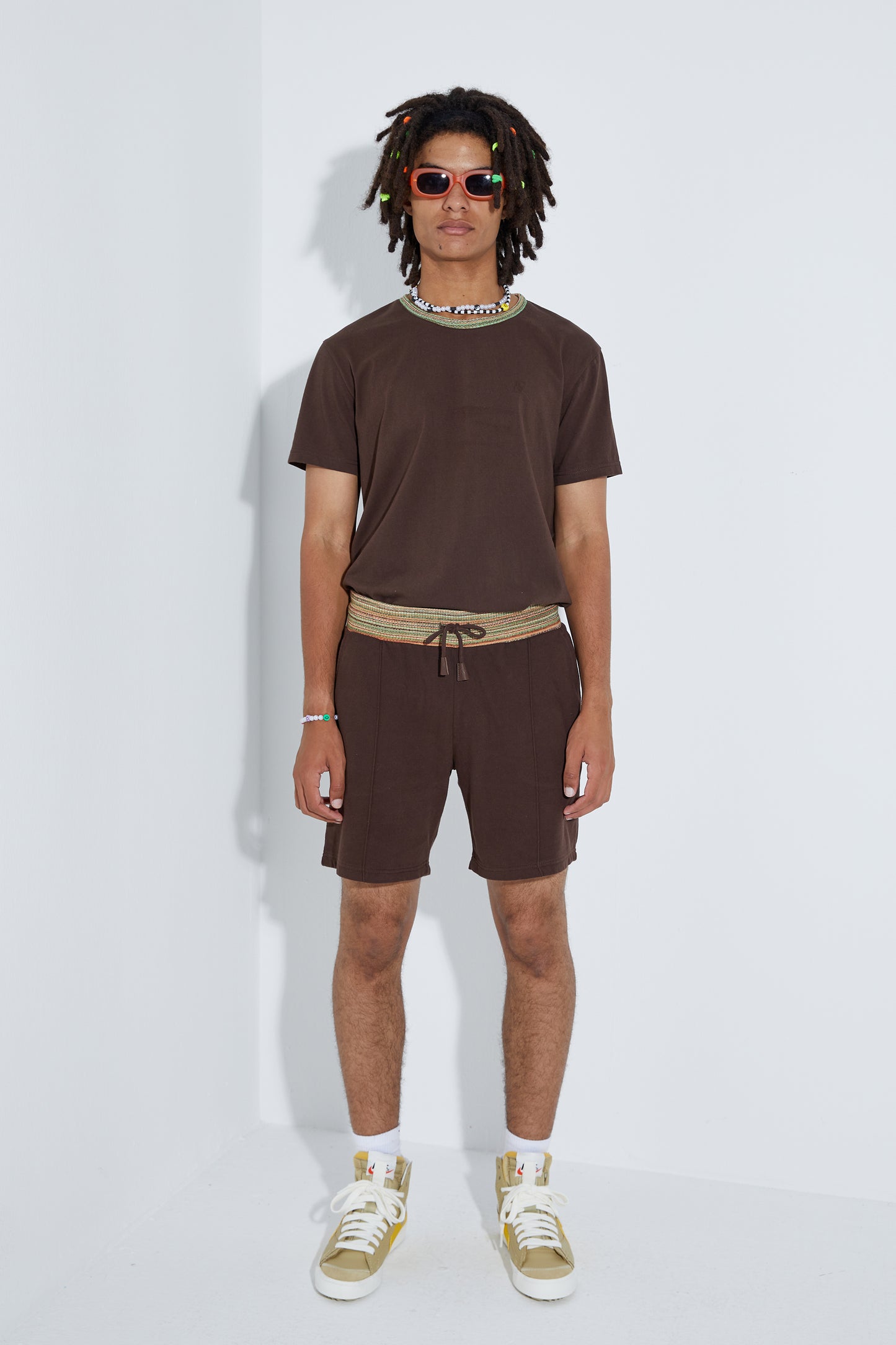 Knit Shorts - Dark Oak