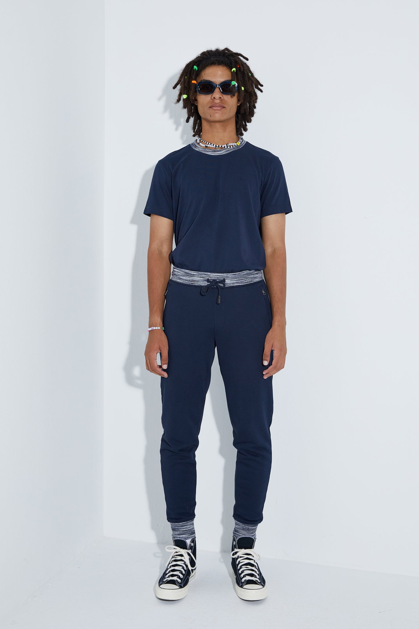 Knit Sweatpants- Navy