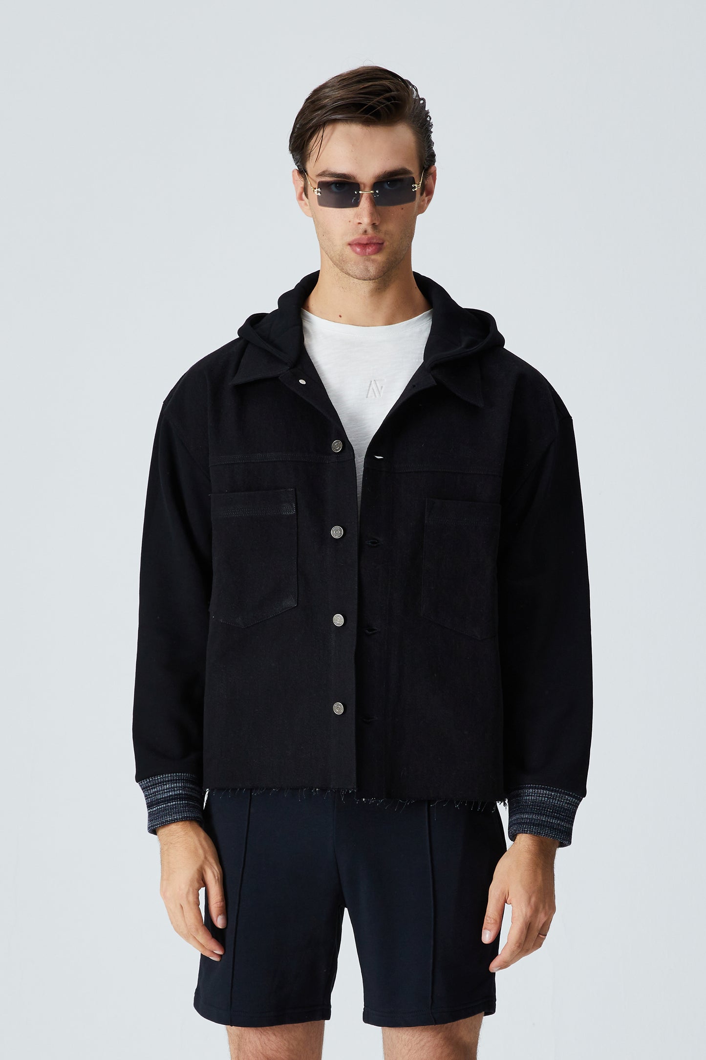 Black Denim Jacket - Black