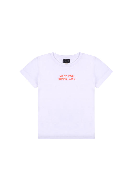 Unisex Kids White Sunny Days T-Shirt