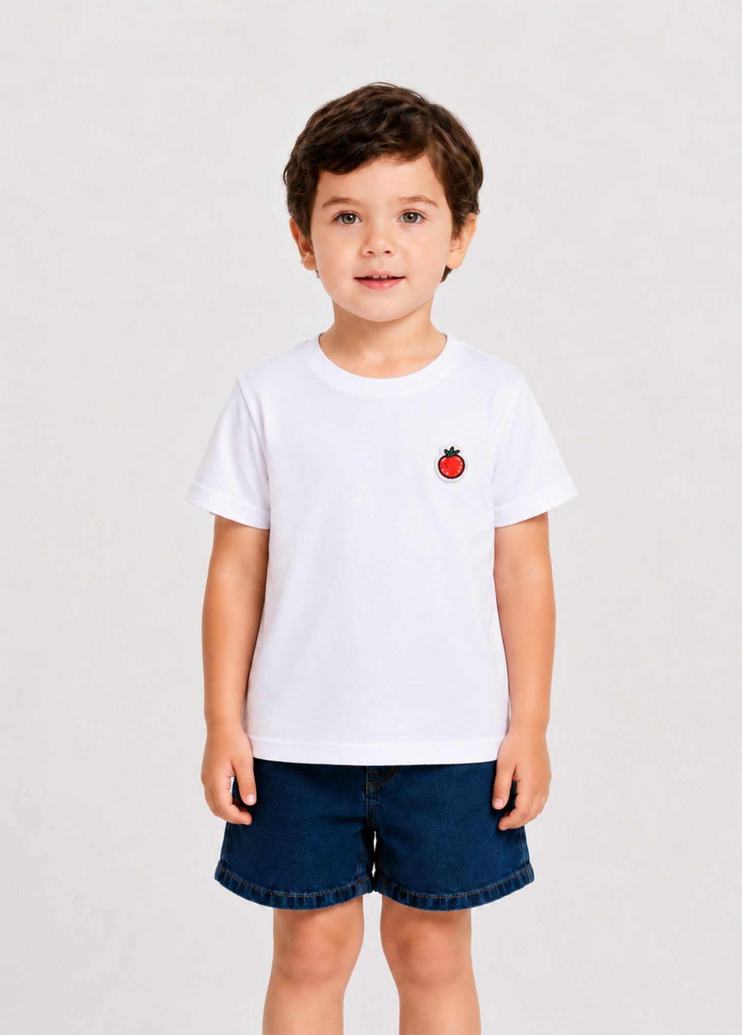 Kids Pizza T-Shirt-White