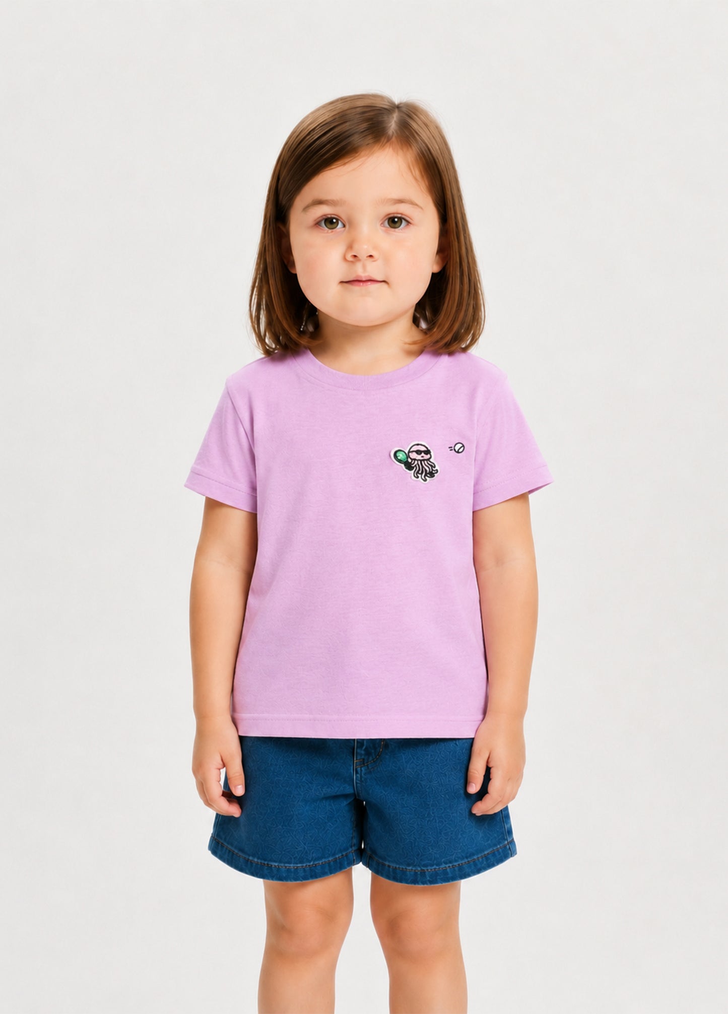 Kids Pink Padel Octopus T-Shirt