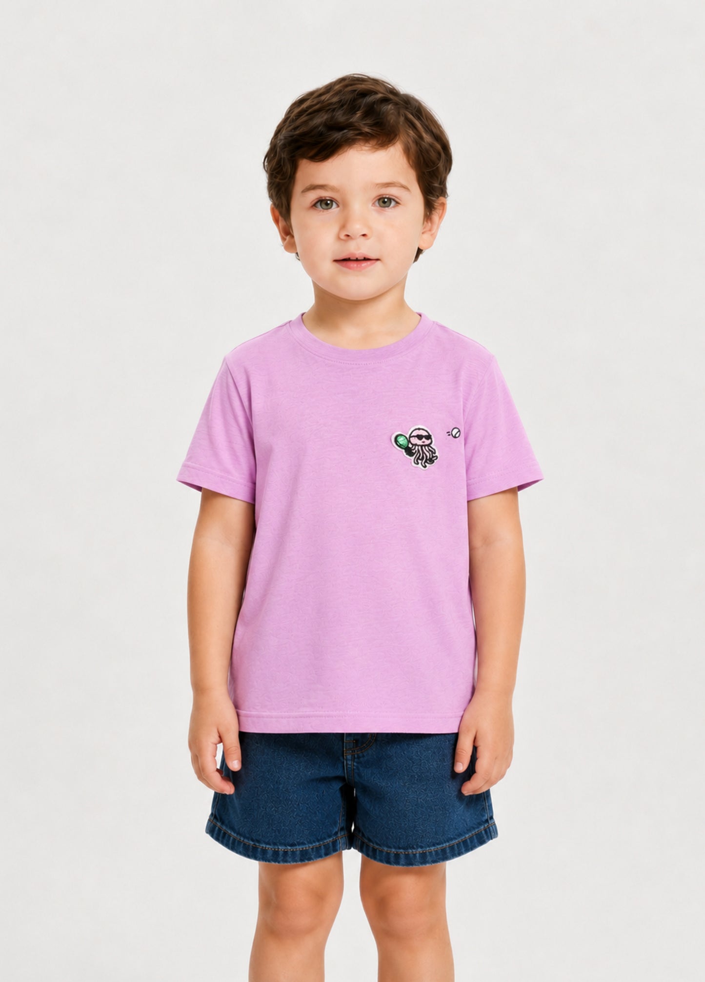 Kids Pink Padel Octopus T-Shirt