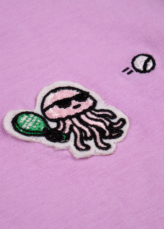 Unisex Kids Pink Padel Octopus T-Shirt