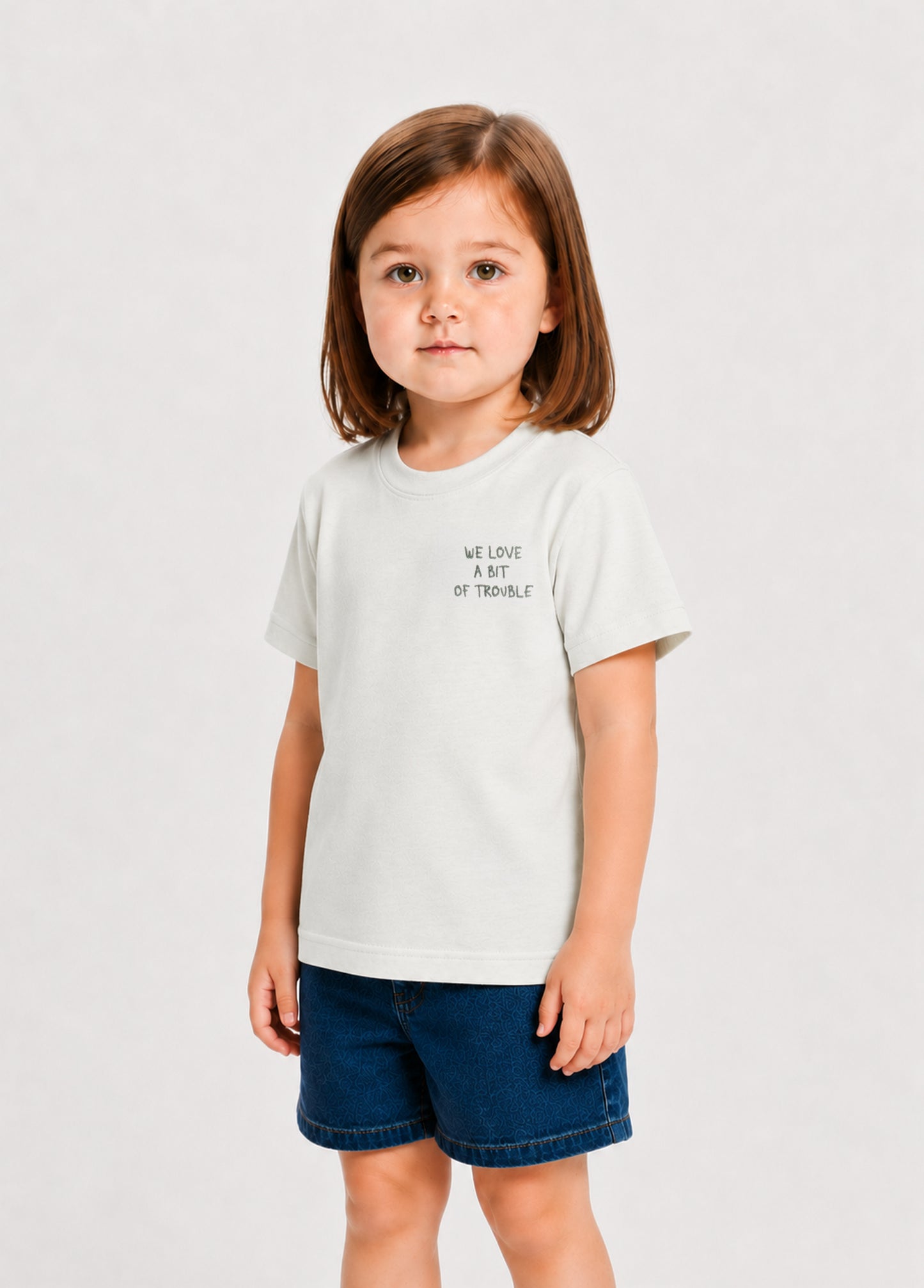 Unisex Çocuk Açık Yeşil Trouble T-Shirt