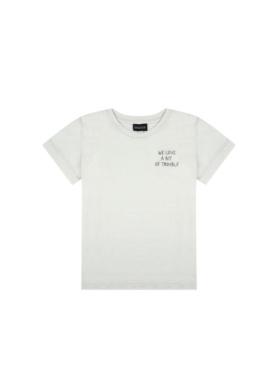 Unisex Kids Light Green Trouble T-Shirt