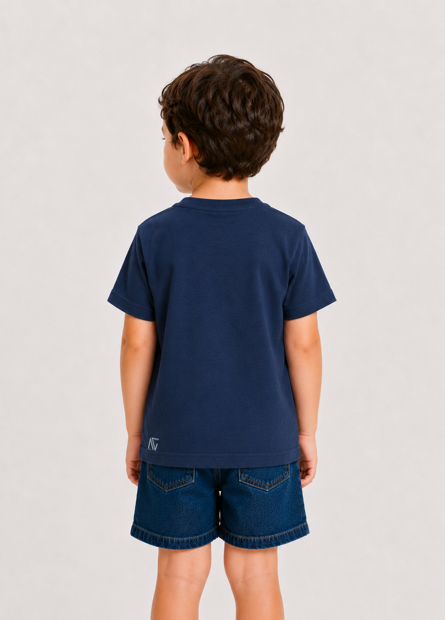Unisex Çocuk Lacivert Shark T-Shirt