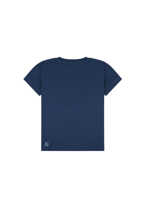 Unisex Çocuk Lacivert Shark T-Shirt