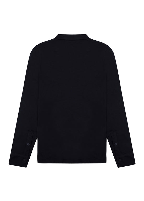 Navy Long Sleeve Polo