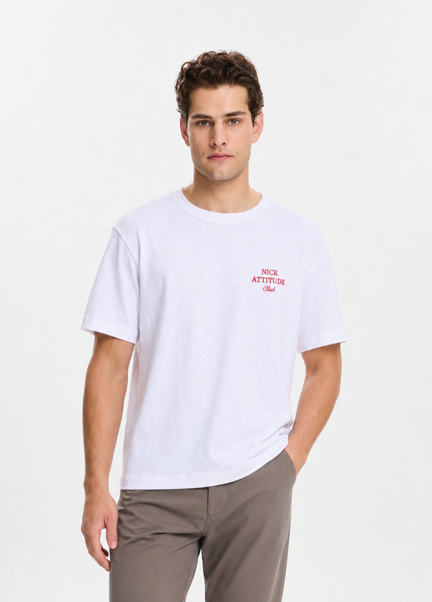 Nice Attitude T-shirt-White