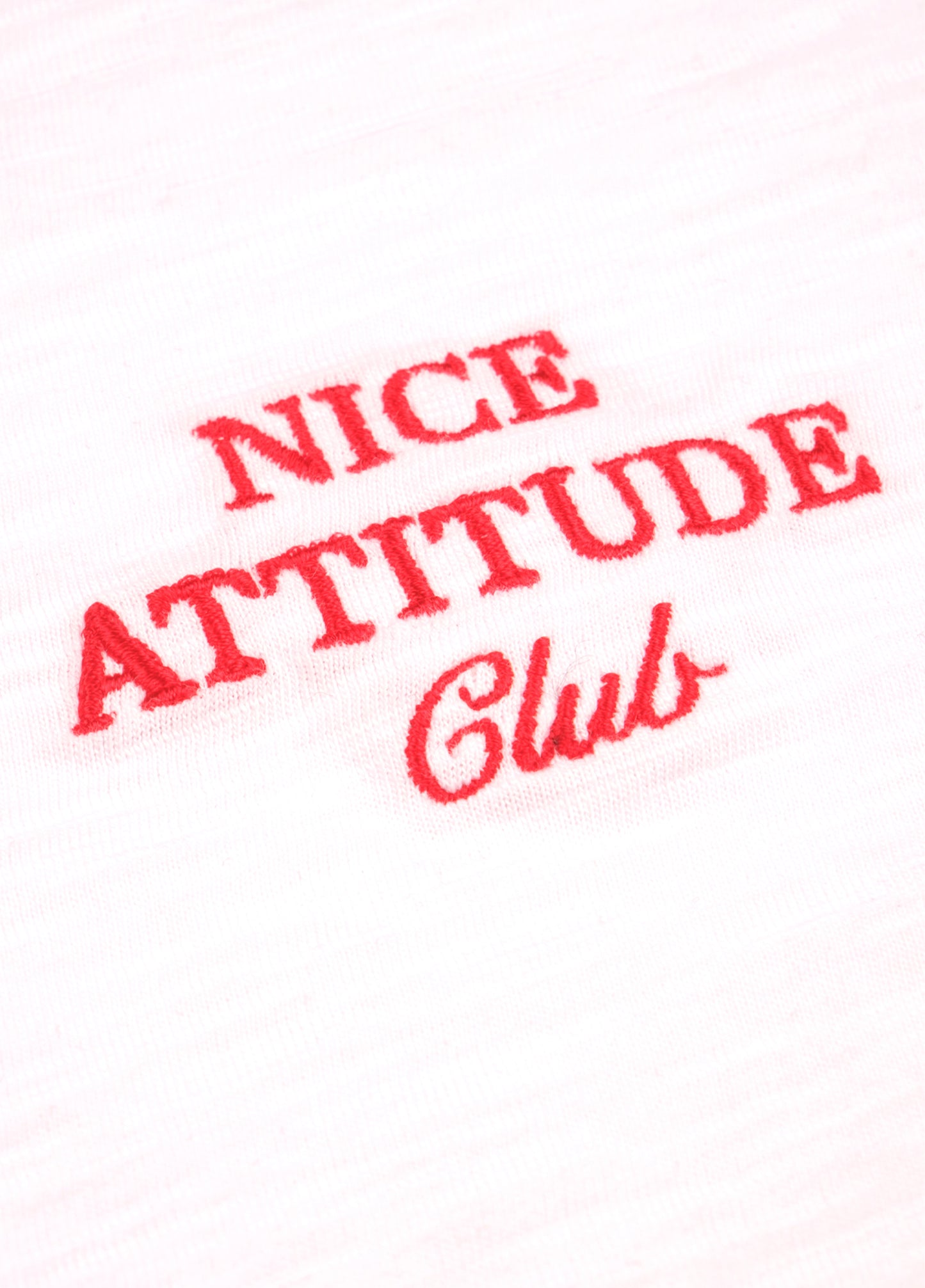 Beyaz Nice Attitude T-Shirt