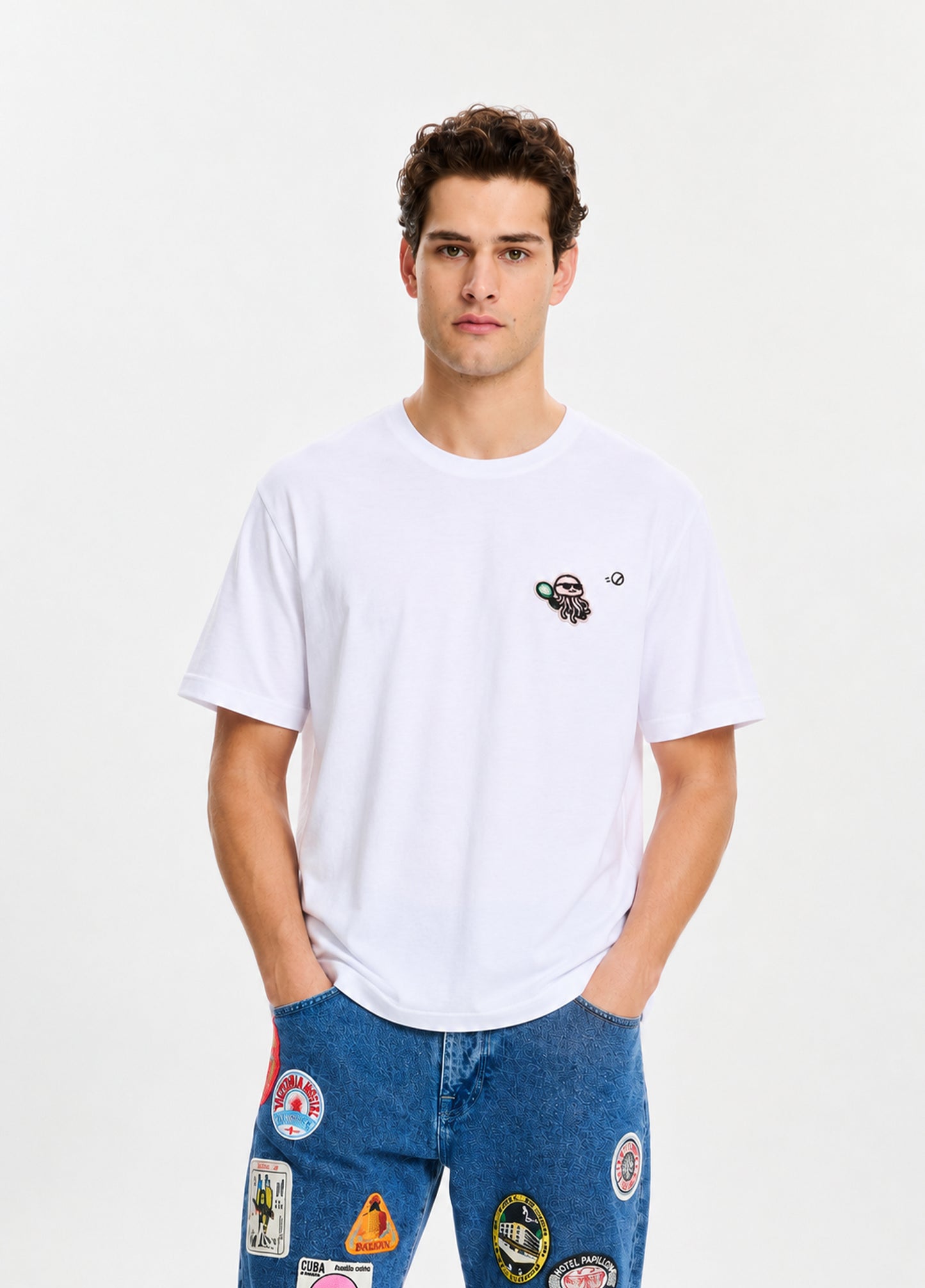 Padel Octopus T-shirt-White