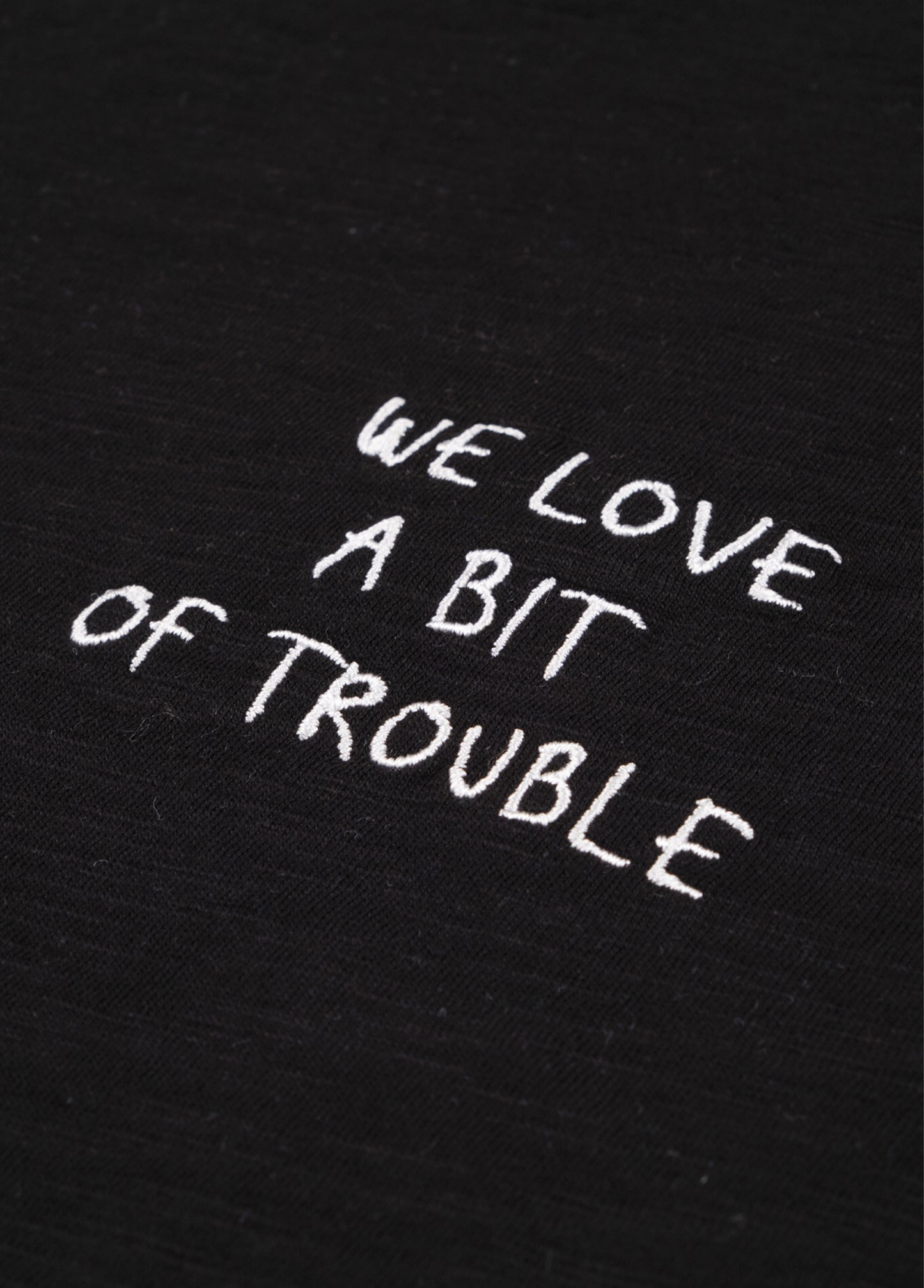 Siyah Trouble T-Shirt