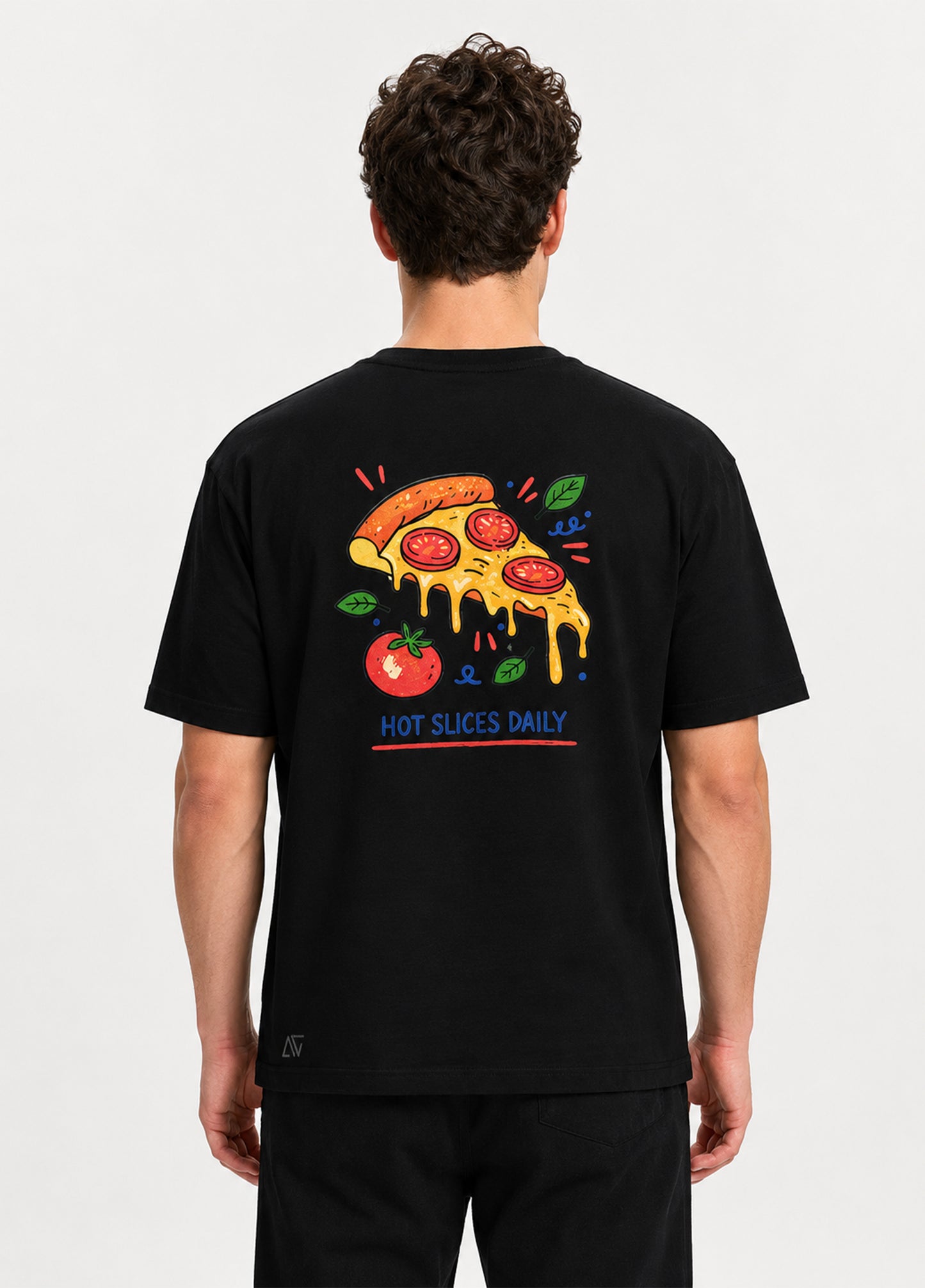 Pizza T-Shirt-Black