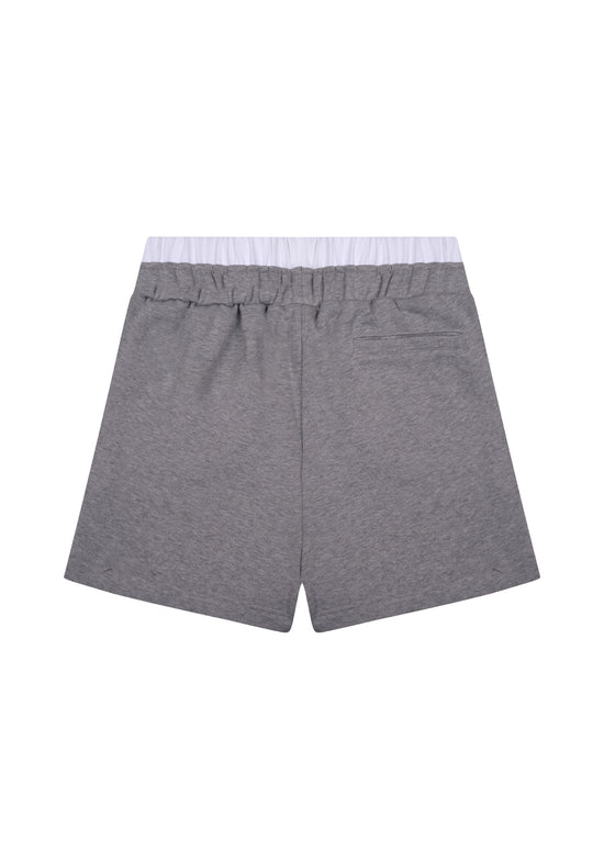 Grey Boxer Waistband Shorts