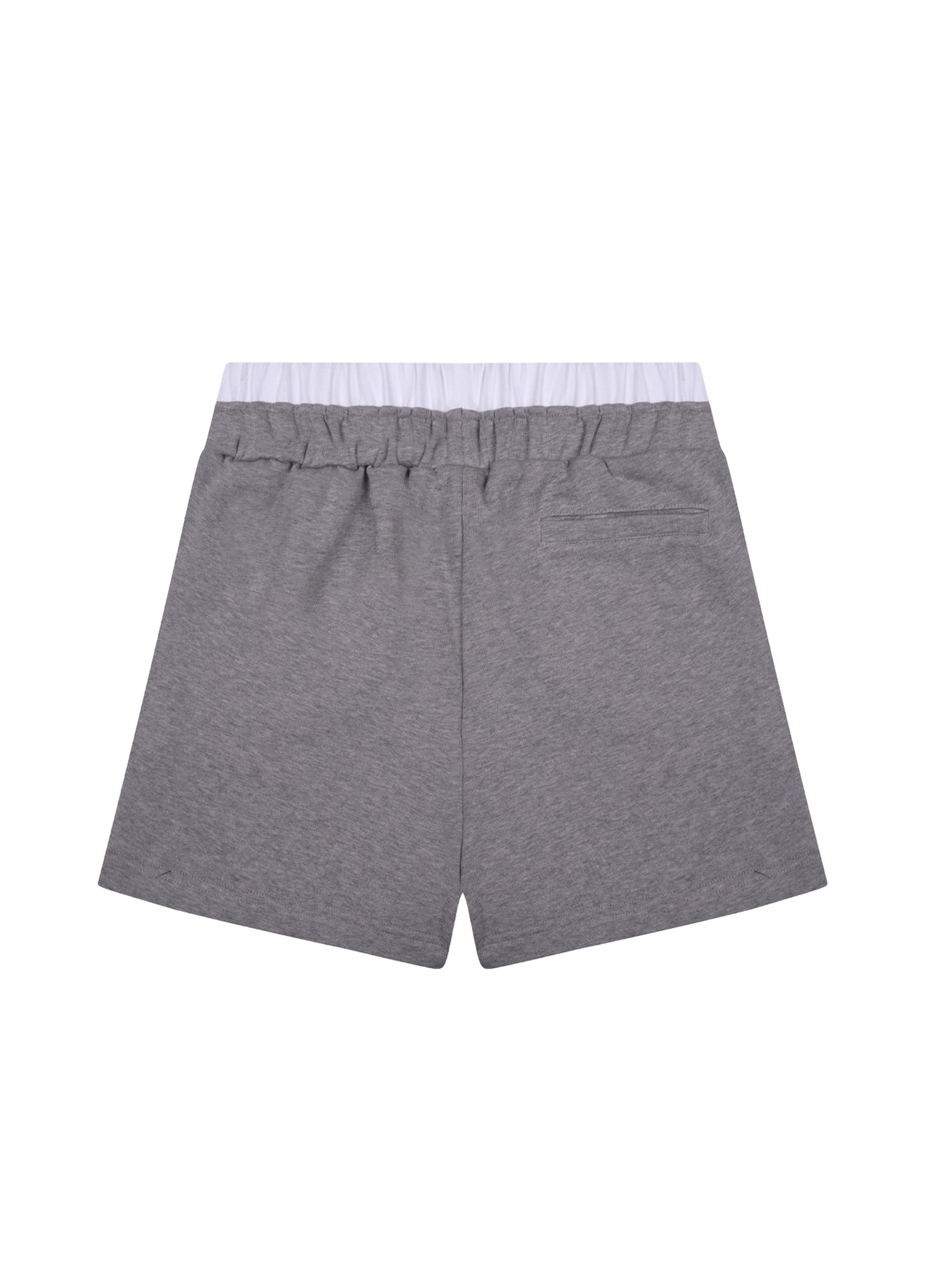 Gri Boxer Bel Detaylı Şort