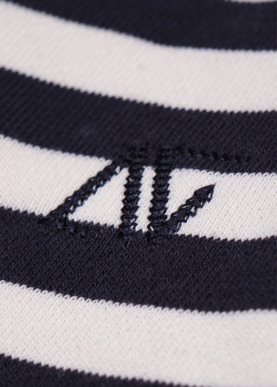 Navy Striped Boxer Waistband Shorts