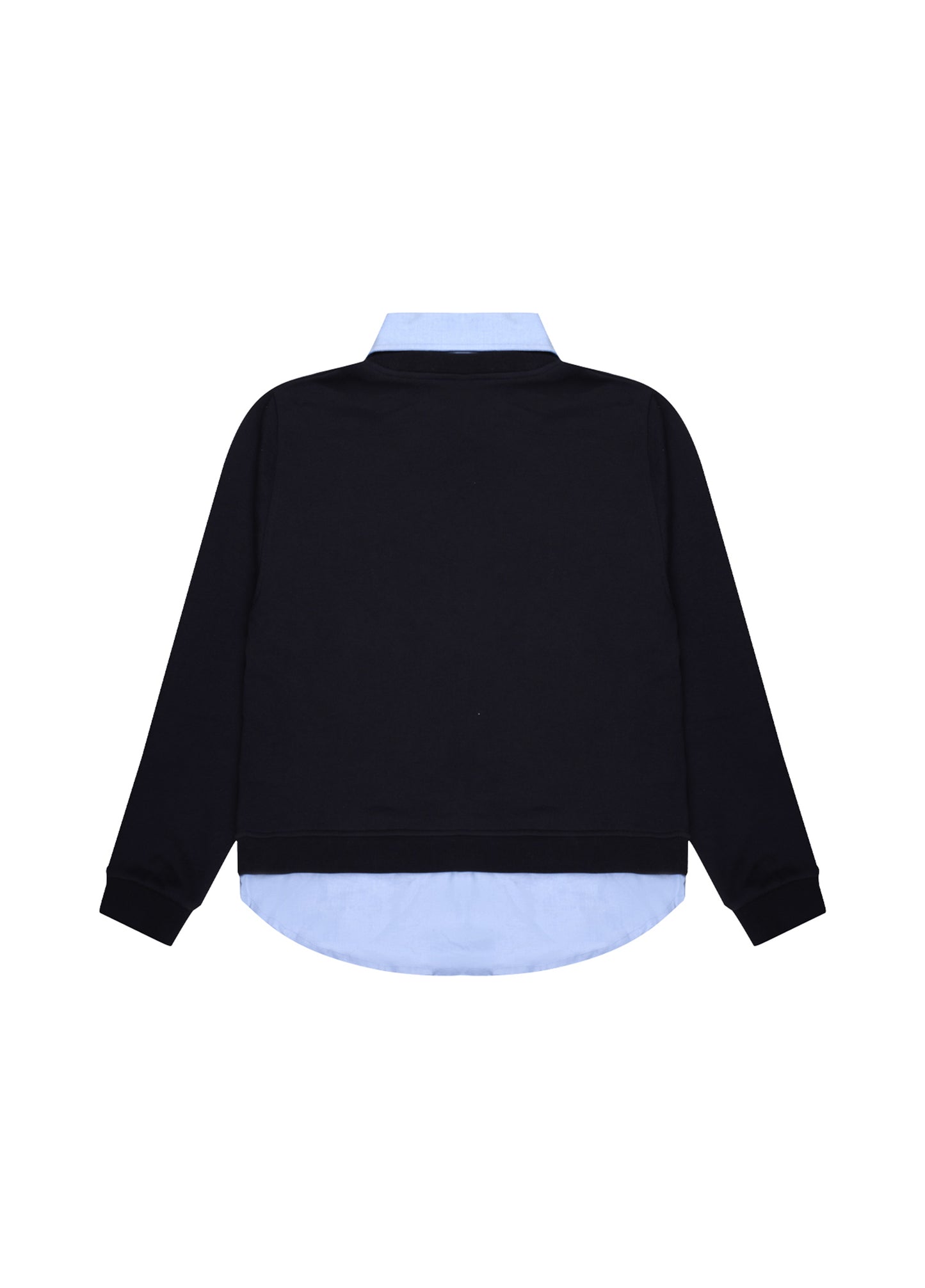 Lacivert Gömlek Katmanlı Sweatshirt