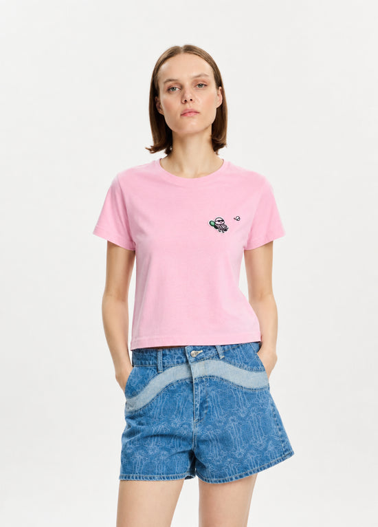 Pembe Padel Octopus T-Shirt