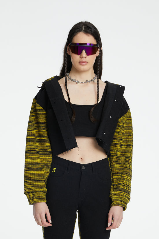 Denim Knit Jacket - Dalton