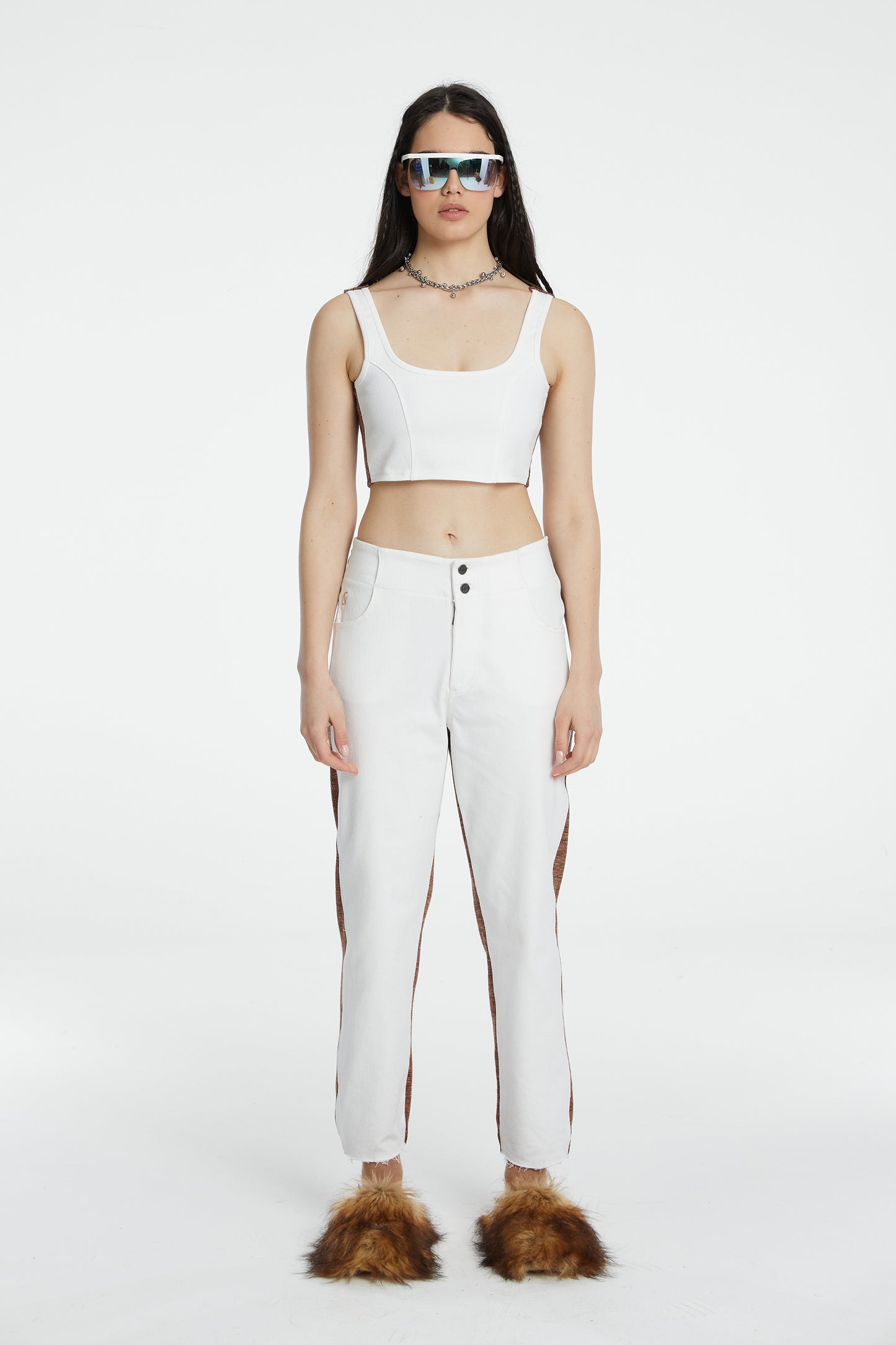 Denim Knit Boyfriend Sweatpants - Tenko