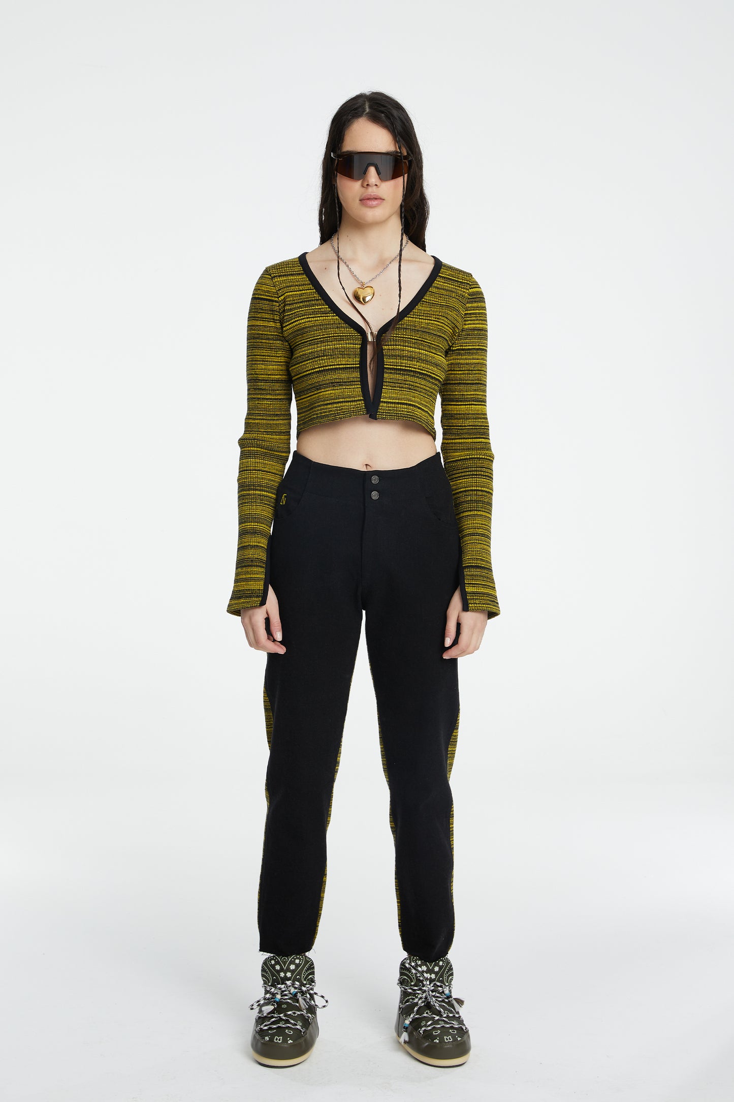 Denim Knit Boyfriend Sweatpants - Dalton