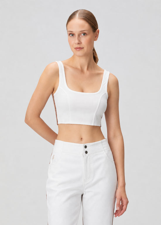 Denim Knit Tank Top - Tenko