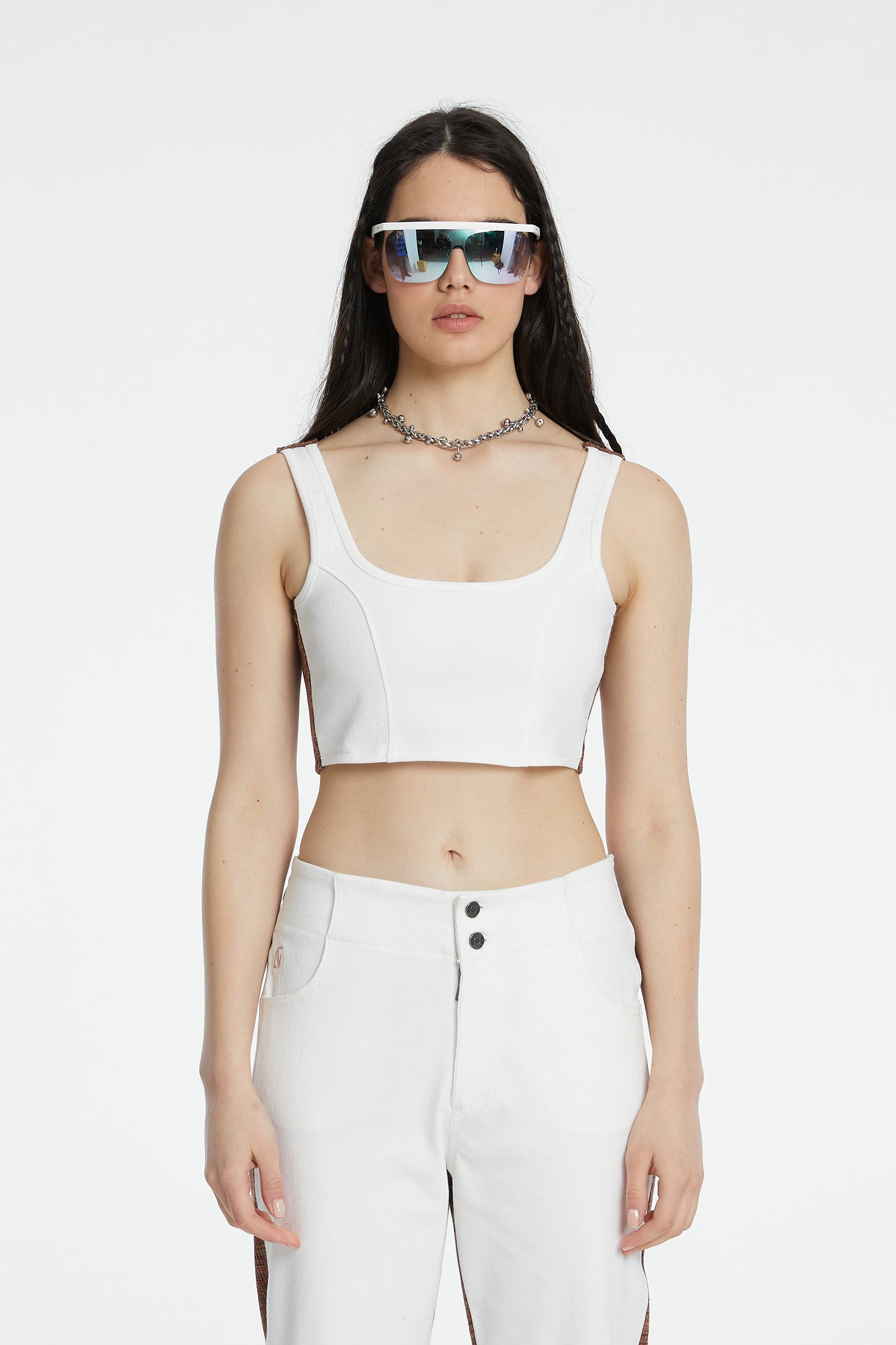 Denim Knit Tank Top - Tenko