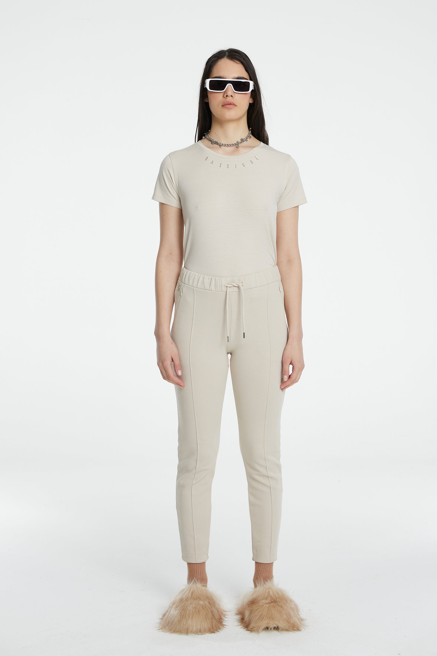 Cotton Classic Sweatpants - Warm Beige