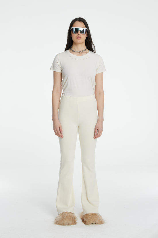 Flare Sweatpants - Cream