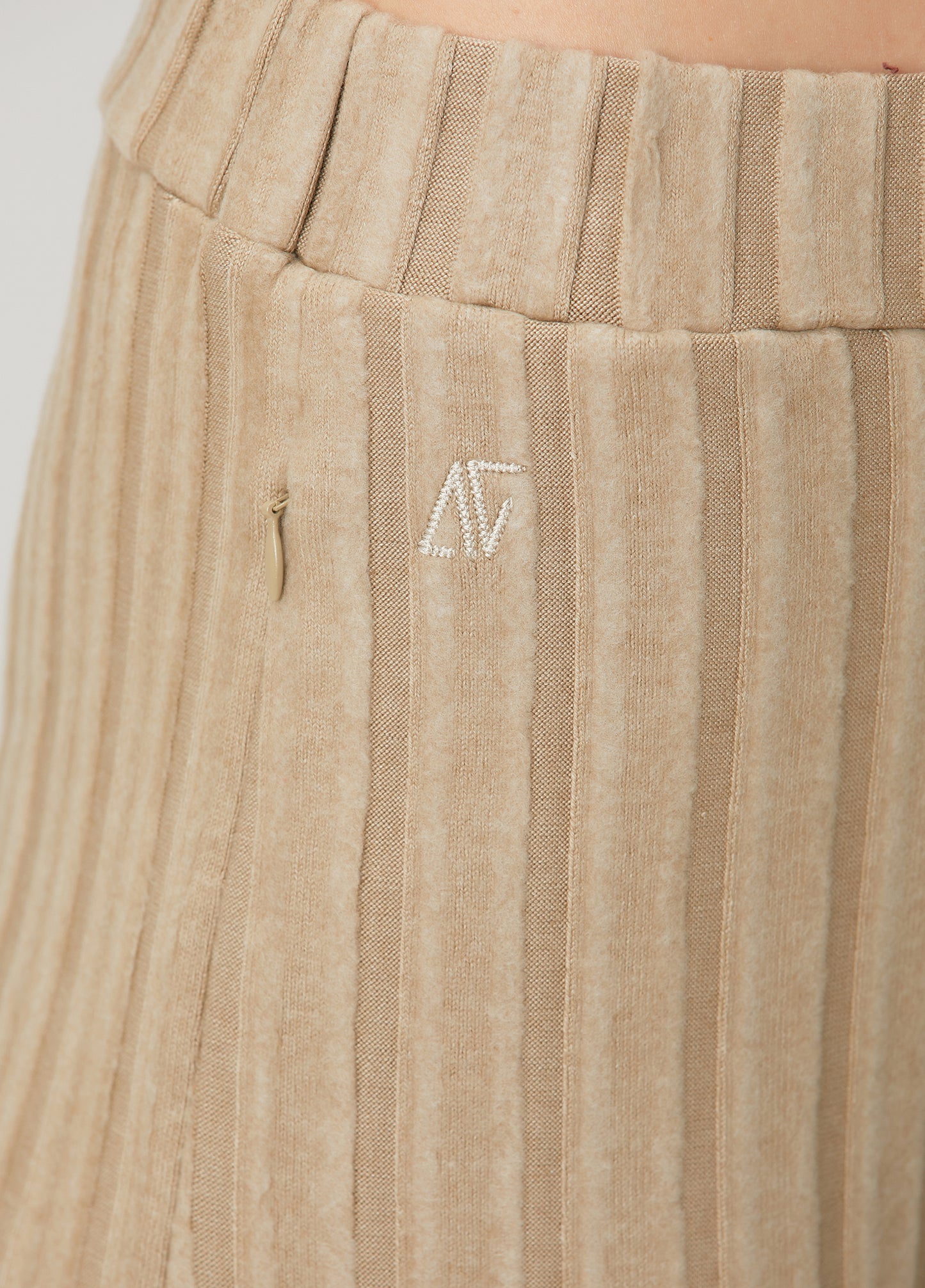 Stripe Cigarette Sweatpants - True Beige