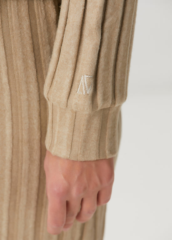 Stripe Crewneck Sweatshirt - True Beige