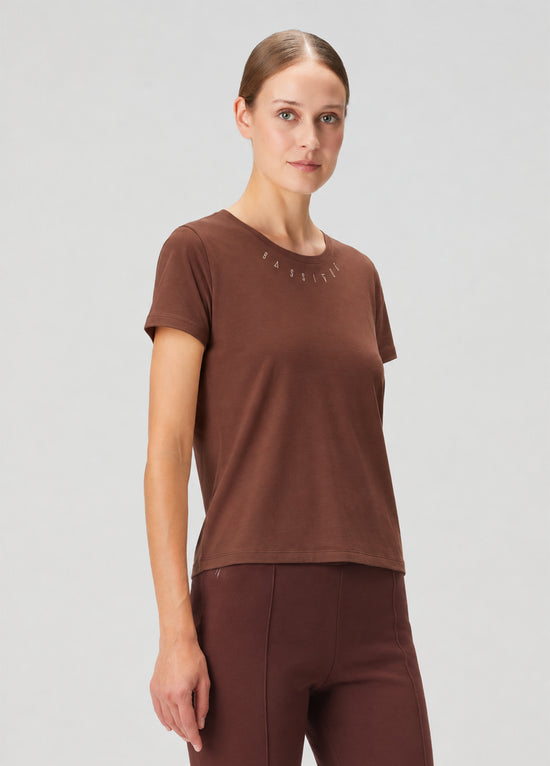 Cotton T-Shirt - Brown Stone
