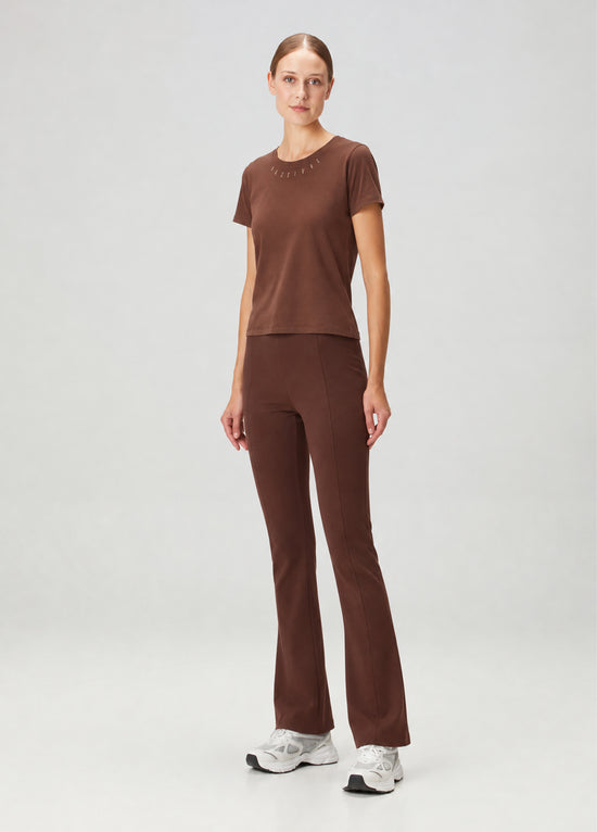 Cotton T-Shirt - Brown Stone