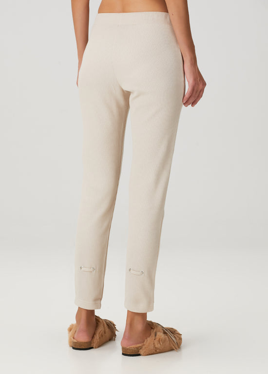 Waffle Sweatpants - Warm Beige