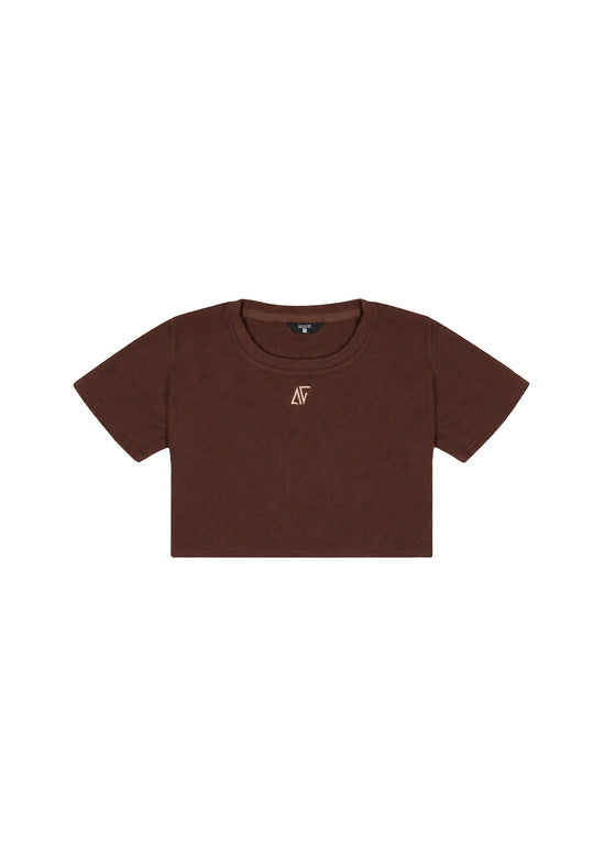 Waffle T-shirt - Brown Stone