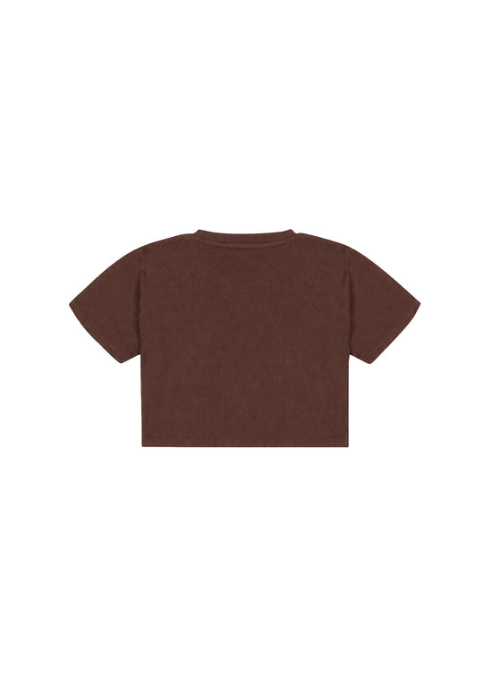 Waffle T-shirt - Brown Stone