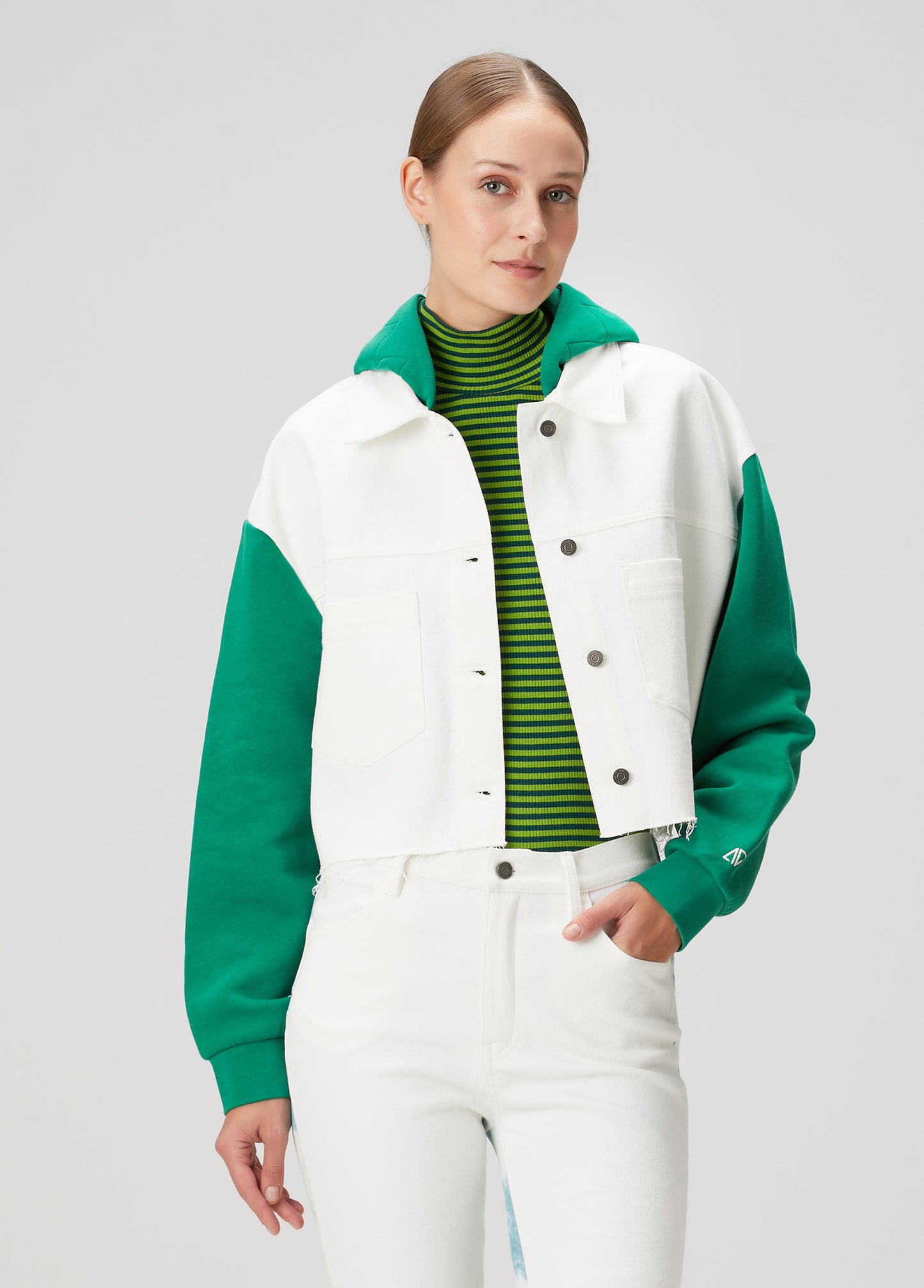 Jean Jacket - Verdant White