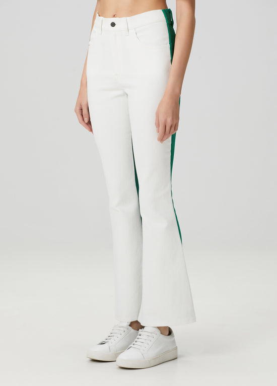 Flare Jean Sweatpants - Verdant White