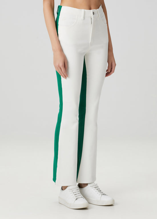 Flare Jean Sweatpants - Verdant White