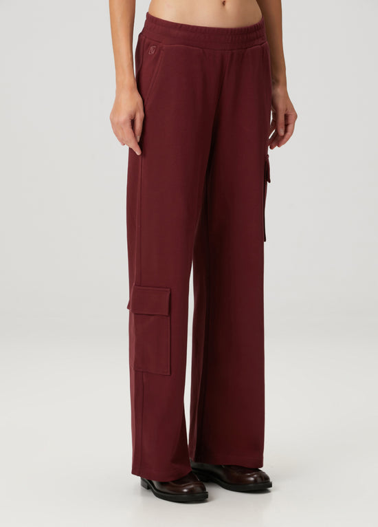 Daisy Cargo Sweatpants - Tawny Port